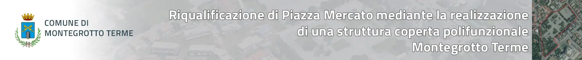 Riqualificazione di Piazza Mercato mediante la realizzazione di una struttura coperta polifunzionale a Montegrotto Terme